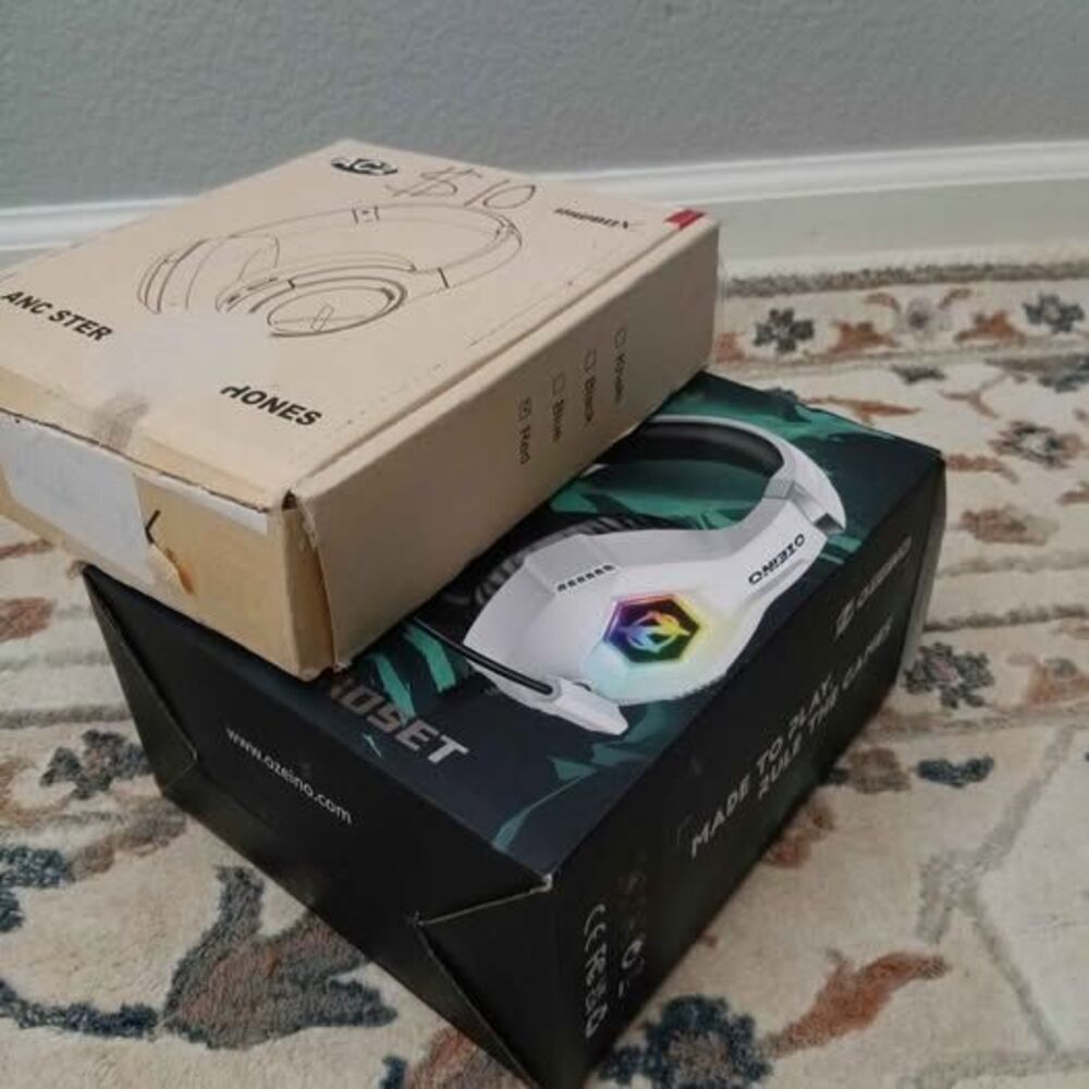 Brand New Ozeino ZW1 Gaming Headset and Riibux AC2 ANC Headphones